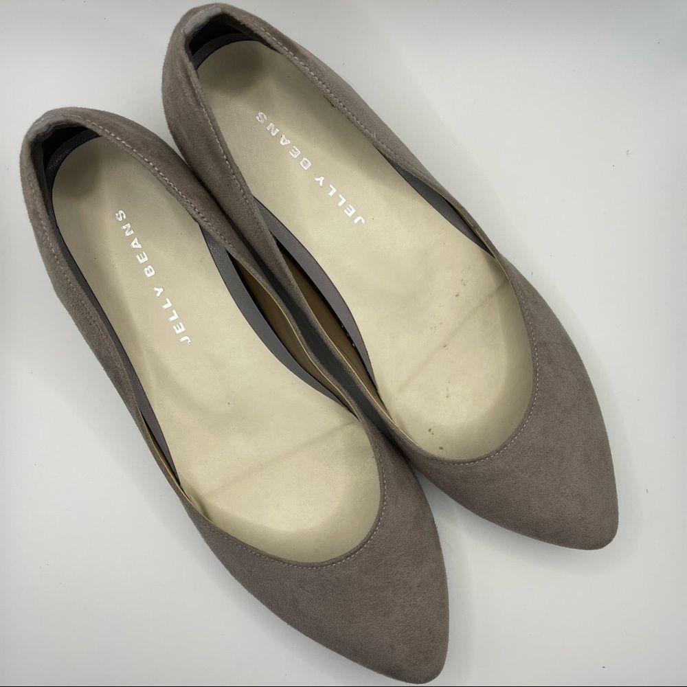 Jelly Beans Japan Suede Shoes Formal Heels Pointed Toe 22.5